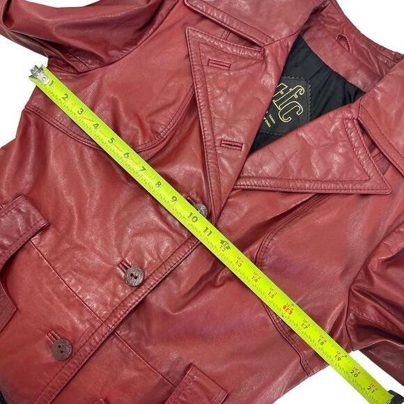 Vintage TFC Red Leather Jacket - Picture 13 of 16